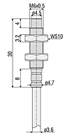 1 Millimeter (mm) Measuring Range Aluminum Eddy and Steel Eddy Current Displacement Measurement Equipment