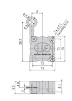 wireSENSOR MT Series 40 Millimeter (mm) Measuring Range Miniature Draw-Wire Sensor for Test Applications