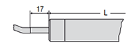 ±15 and ±25 Millimeter (mm) Measuring Range and Connection Axial Integral Cable (3 Meter (m)) Displacement sensors with External Controller - 2